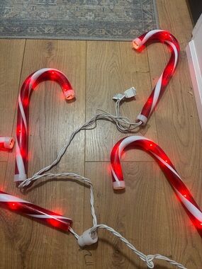 LED Candy Cane Christmas Pathway Lights (Set)